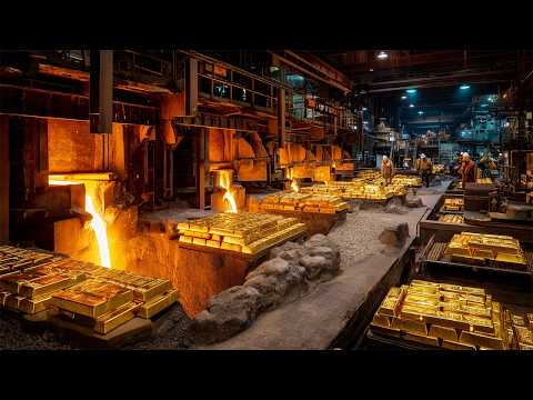 $2.75 Million Gold Bar Melted Before Your Eyes - Gold Mining & Refining Secrets