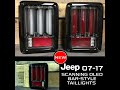RECON Scanning Bar-Style LED Tail Lights - Clear Lens - JK 
