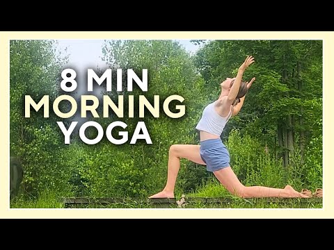8 min Morning Yoga for Neck, Shoulders & Upper Back - UPPER BODY YOGA STRETCHES