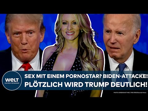 TV-DUELL BIDEN VS. TRUMP: Sex mit einem Pornostar? Stormy Daniels? Plötzlich wird Donald deutlich