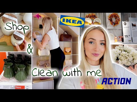 SHOP & CLEAN WITH ME! Ikea & Action Herbst Deko Haul
