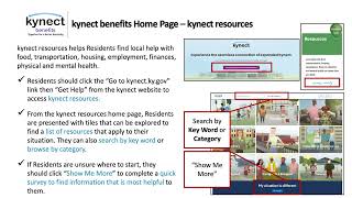 How to access the kynect Benefits system
