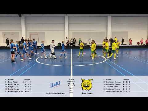 P13 kilpa B LeKi sinivalkoinen - Ilves Green