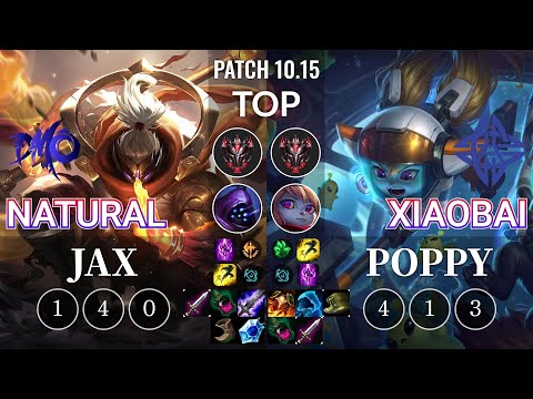 DMO Natural Jax vs ES Xiaobai Poppy Top - KR Patch 10.15