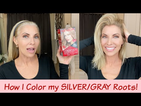 How to Color Silver/Gray Roots At Home - Silver to...