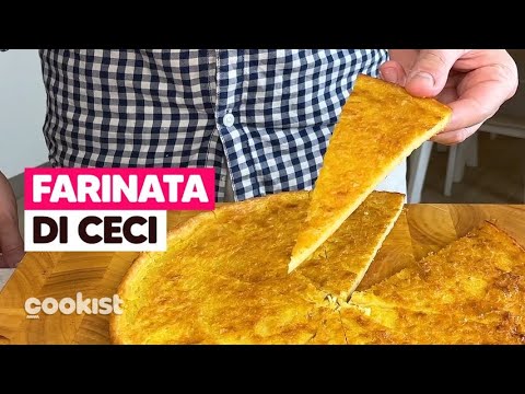 FARINATA DI CECI: croccante, pronta con SOLO 4 INGREDIENTI e FACILISSIMA 😍