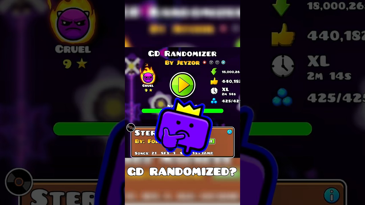 gd randomized #gd #geometry #geometrydash #robtop #robtopgames