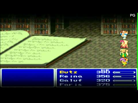 Final Fantasy V Walkthrough (PS1) Part 16 Library of Ancients