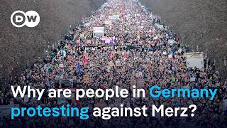 Huge demonstration in Berlin after conservative CDU votes with AfD to pass motion in parliament