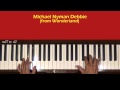 Michael Nyman Debbie (Wonderland) Piano Tutorial