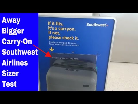 Away Bigger Carry-On Southwest Airlines Baggage Sizer Test