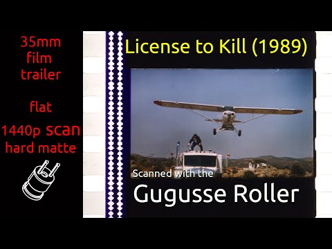 License to Kill (1989) 35mm film trailer, flat hard matte, 1440p