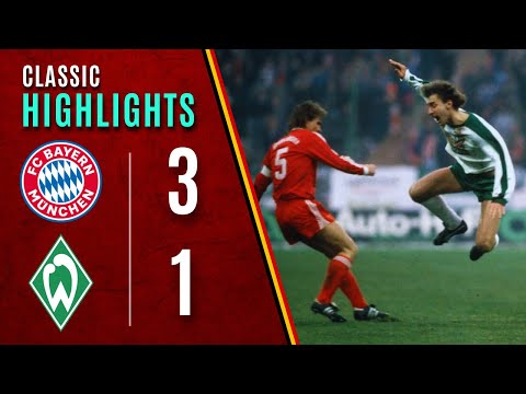 Bayern München vs. Werder Bremen | Zu zehnt zum Sieg | Bundesliga 85/86