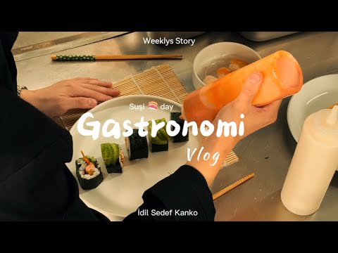 Üniversite günlükleri | suşi 🍣 yapımıııı 🥢