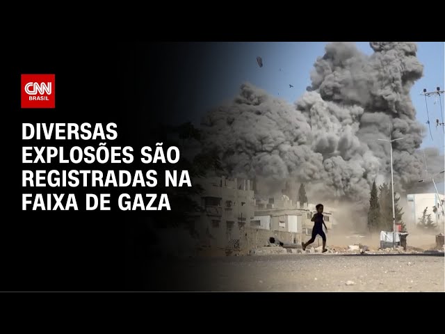 Explosões são registradas no norte da Faixa de Gaza | AGORA CNN