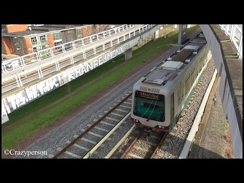 RET metro's met 3x combi type B(+S) in Tussenwater, Lijn C+D