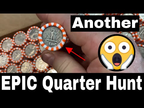 Epic Quarter Coin Roll Hunt - Record Silver Coins and MORE