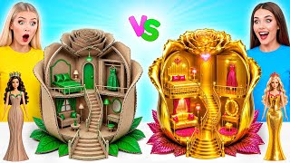 Download lagu We Build Amazing Doll House Rich vs Broke Challenge | Prank Wars by Multi DO Smile mp3