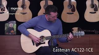 Video thumbnail for Eastman AC122-1CE acoustic guitar demo in Stageshop by Stageshop