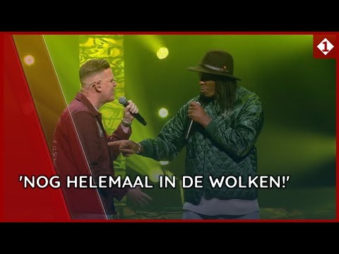 Jeroen Russchen after winning the Regio Songfestival