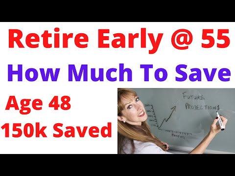 🔴How Much to Retire Early age 55 With 150K Savings Video