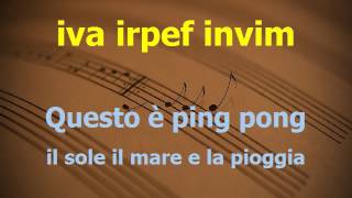 Ping pong Rino Gaetano karaoke