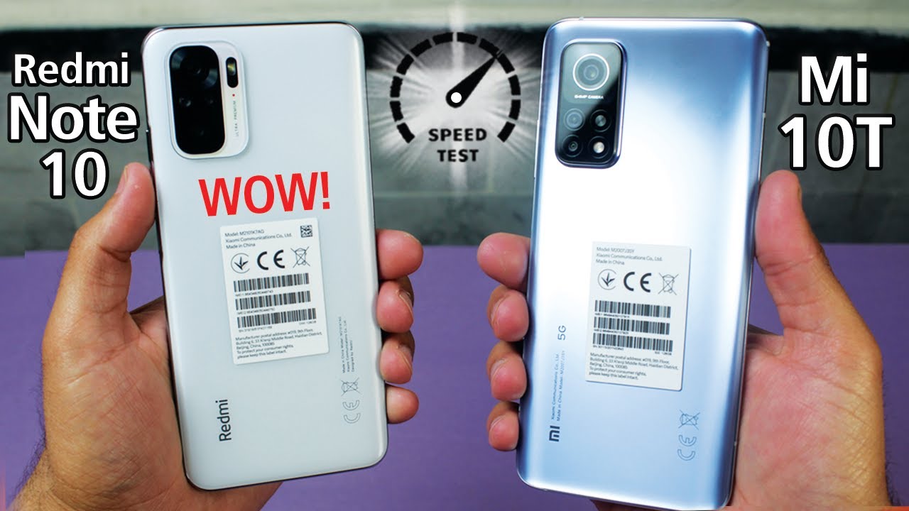 Redmi Note 10 vs Xiaomi Mi 10T - Speed Test! Unbelievable😲