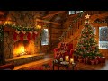 Snowfall And Soothing Christmas Music With Crackling Fireplace On A Christmas Day To Relax And Sleep