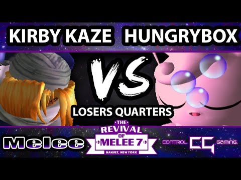 Revival of Melee 7 - Hungrybox (Jigglypuff) Vs. KirbyKaze (Sheik) - Losers Quarters