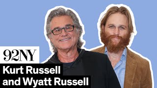Kurt Russell and Wyatt Russell with MTV’s Josh Horowitz (2023)