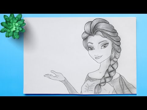 How to Draw Elsa from Frozen 2