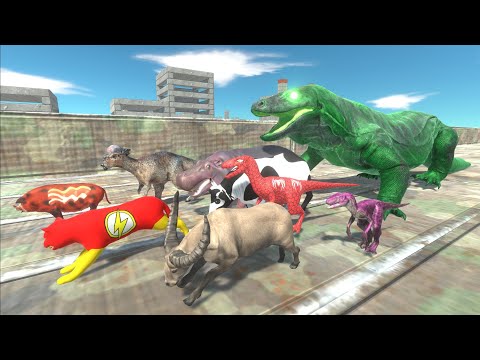 Escape from GIGANTIC ALIEN KOMODO DRAGON - Animal Revolt Battle Simulator