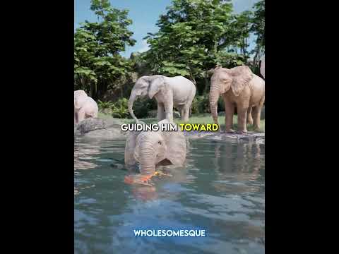 Elephant came to his rescue 🐘❤️ #truestory