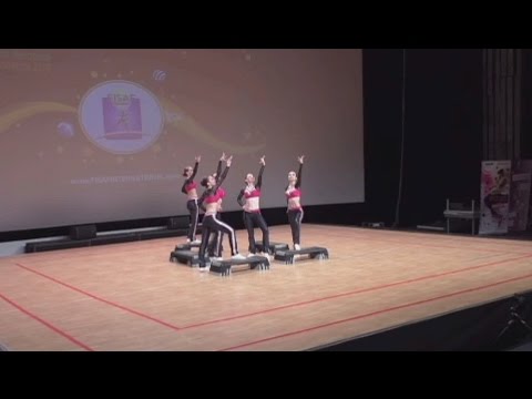 FISAF Fitness & Sports Aerobics European Championships 2016. FIN senior Petite Step: Antarex (RUS)