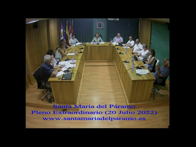 12. Pleno Extraordinario (20 de Julio de 2022)