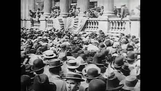 Theodore Roosevelt at Fargo, North Dakota, during Progressive campaign, 1912