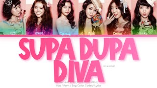 Dal★Shabet (달샤벳) Supa Dupa Diva Color Coded Lyrics (Han/Rom/Eng)