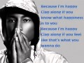 Pharrell Williams - Happy Lyrics 