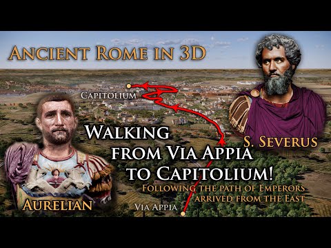 Ancient Rome in 3D - Walking from Via Appia to Capitolium