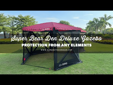 Set Up of the Super Bear Den Deluxe Gazebo by Kuma Outdoor Gear