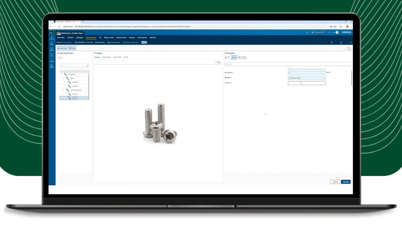 How Do Teamcenter Object Classifications Streamline Processes? - Tutorial - PROLIM Tech Talk