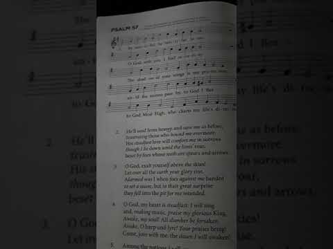 Psalm 57 verses 1 and 5 for memory work CanRef BoP