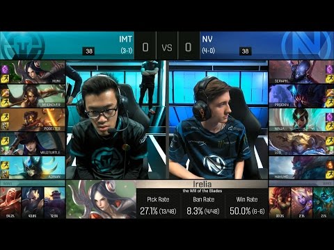 IMT vs NV Game 1 Highlights - IMMORTALS vs TEAM ENVY NA LCS Week 3 Summer 2016