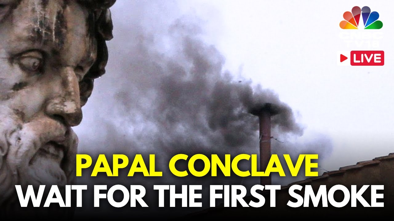 Papal Conclave 2025 LIVE: St. Peter's Square With Crowds Waiting For The First Smoke | Vatican |N18G