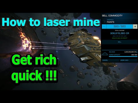 How to laser mine painite Elite dangerous easy money in 2020 - mining guide
