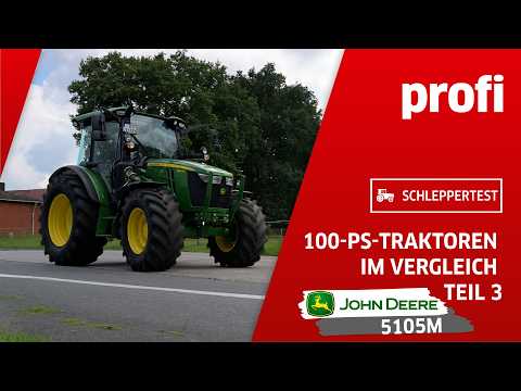 John Deere 5105M in the 100 hp tractor comparison: Part 3 | profi #Practical test