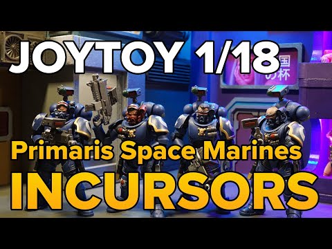 Unboxing JoyToy x Warhammer 40k Primaris Space Marines Incursors - 1/18 scale action figures