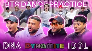 Download lagu OUR FIRST TIME WATCHING BTS DANCE PRACTICE!! | BTS 'Dynamite', 'IDOL' and 'DNA' mp3