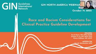Race and Racism Considerations for Clinical Practice Guideline Development – Part 1 in a Series