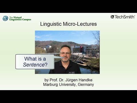 SYN_019 - Linguistic Micro-Lectures: Sentences